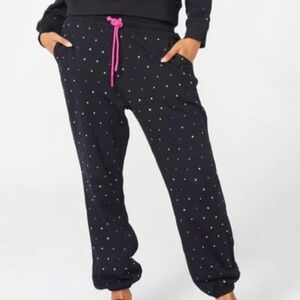 Terez Gemstone Cotton Jogger Pants In Black Gems Women’s XXS